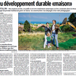Article de presse: "Du développement durable "maison". LaLiberté - 29.09.15.